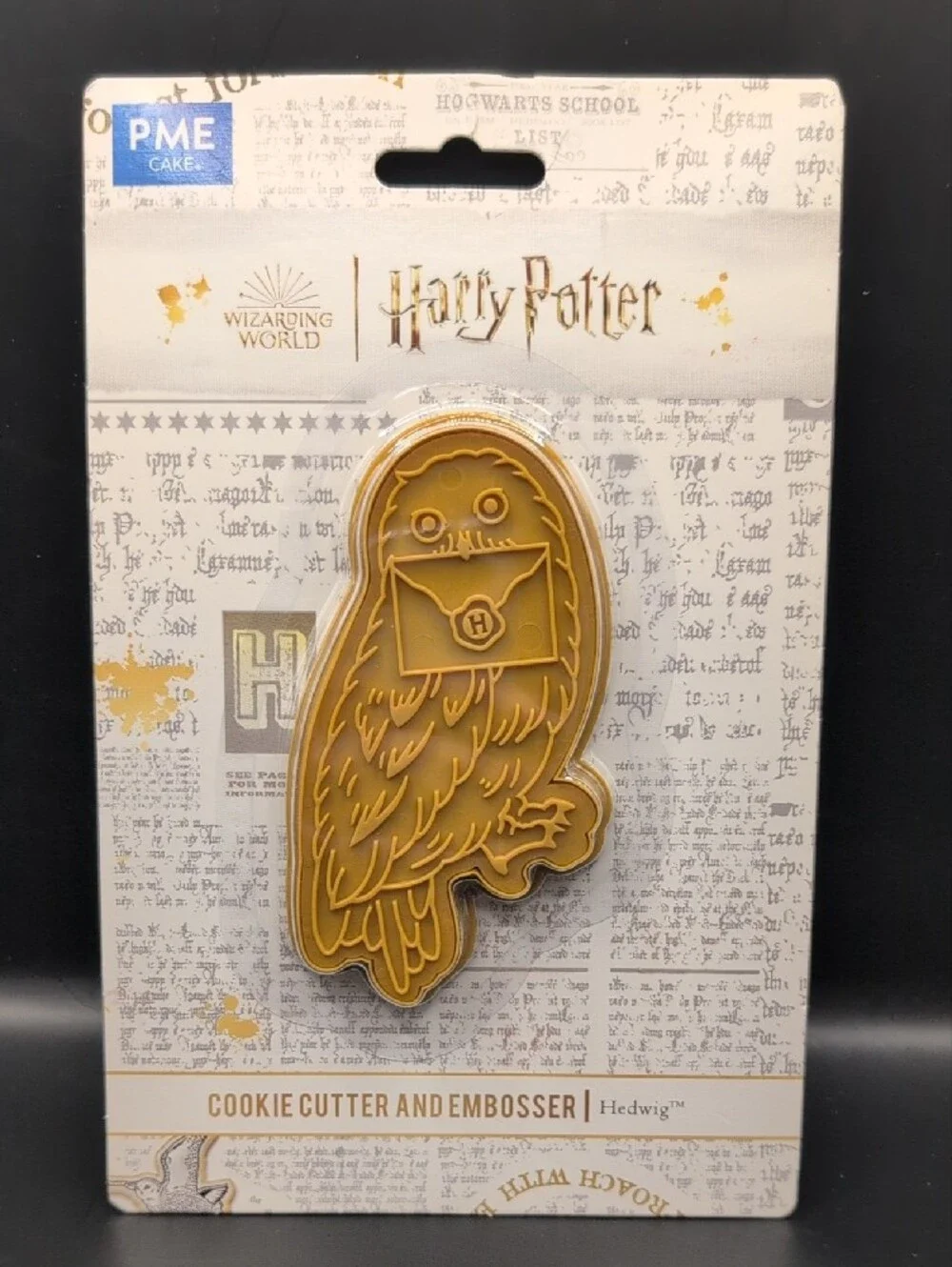 PME Hedwig Owl Cookie Cutter and Embosser Gold